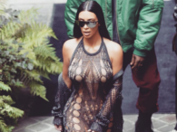Kim Kardashian seksownie w obcisłej sukni